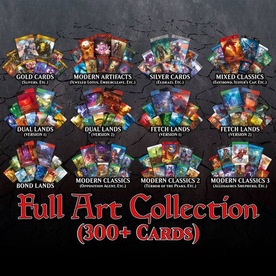 MTG Proxy Cube Draft Kit | 450+ Card Full Art Collection with Custom Alternate Art
