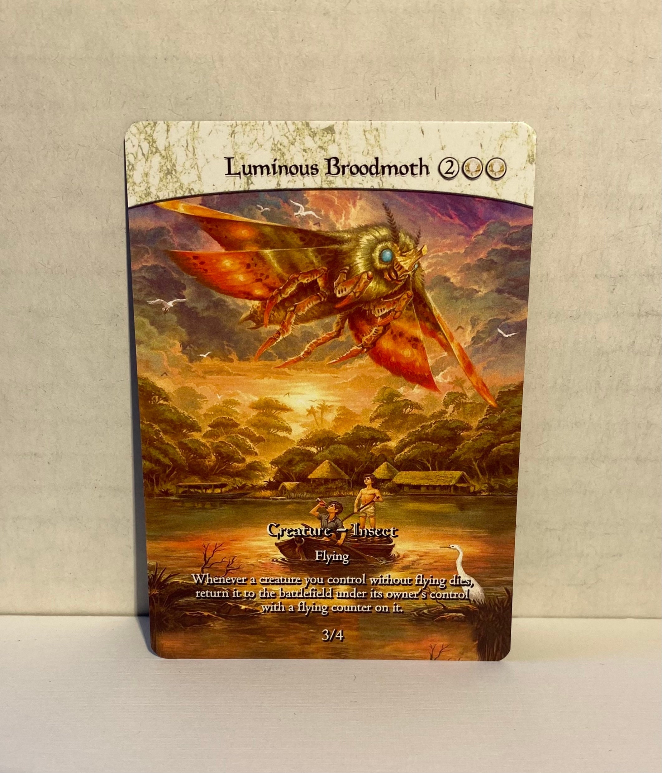 Mothra, Supersonic Queen - Luminous Broodmoth [371] [Alternate Art]  [Godzilla] [Ikoria: Lair of Behemoths] [Foil] Custom Card Alternate Full  Art Luminous Broodmoth Artist Trading Cards ...