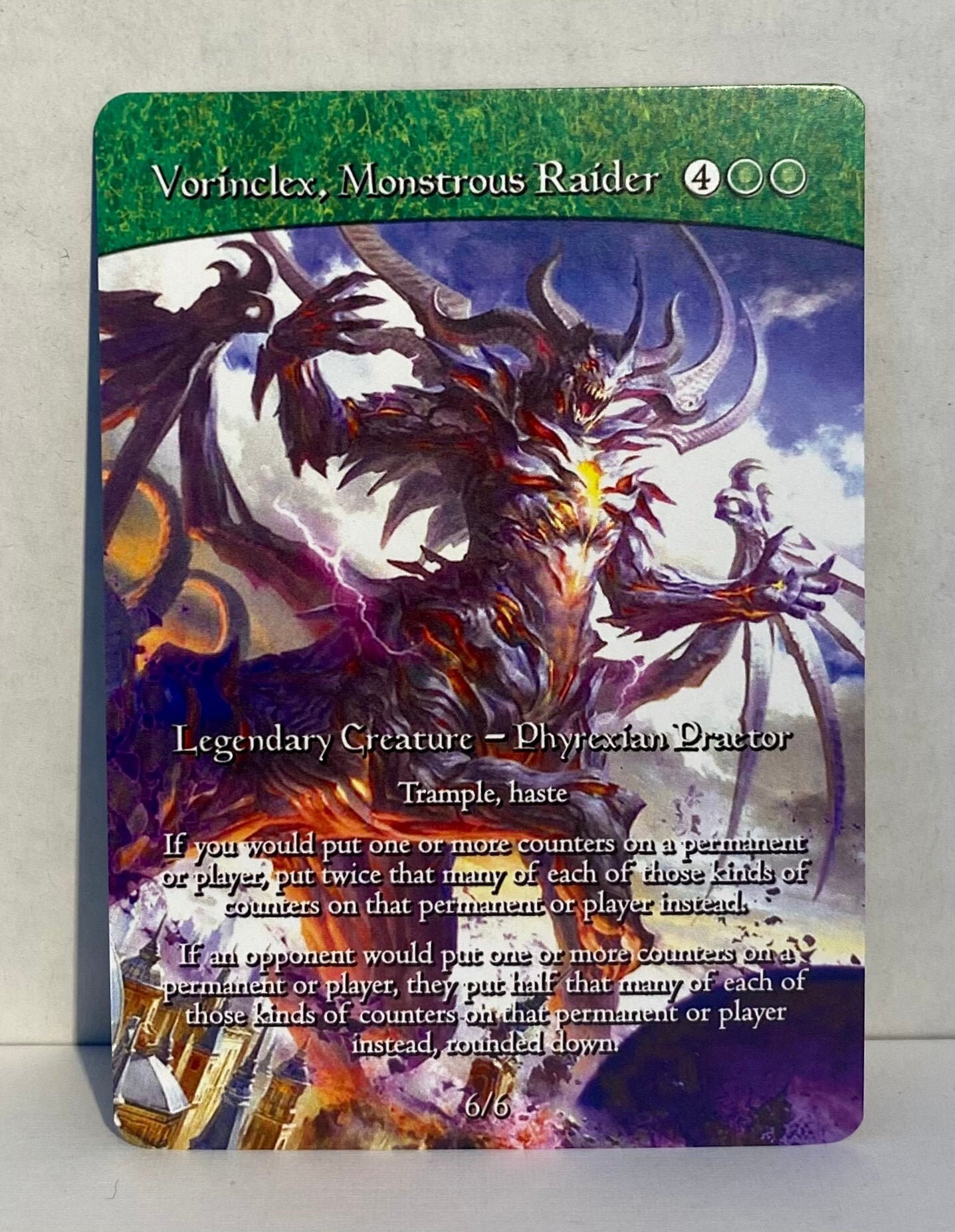 Vorinclex Monstrous Raider custom Card Alternate Full Art - Etsy