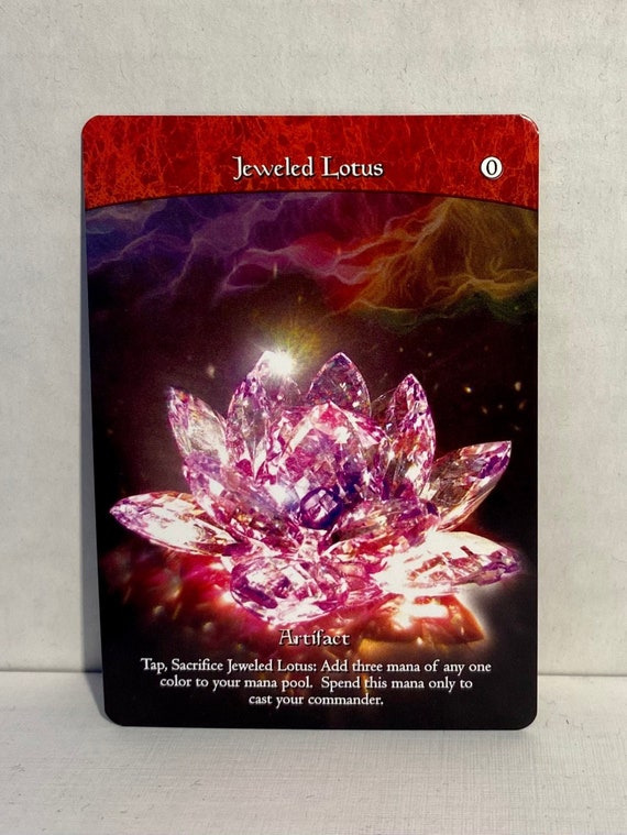 Jeweled Lotus custom Card Alternate Full Art Etsy