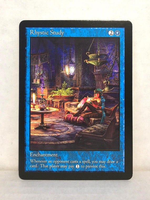 rhystic study mtg card Rhystic Study Wilds of Eldraine: Enchanting Tales (WOT) #91 Scryfall Magic: The Gathering Search