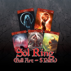 Sol Ring 5-Pack Set (Full Art) Custom Cards Altered Art