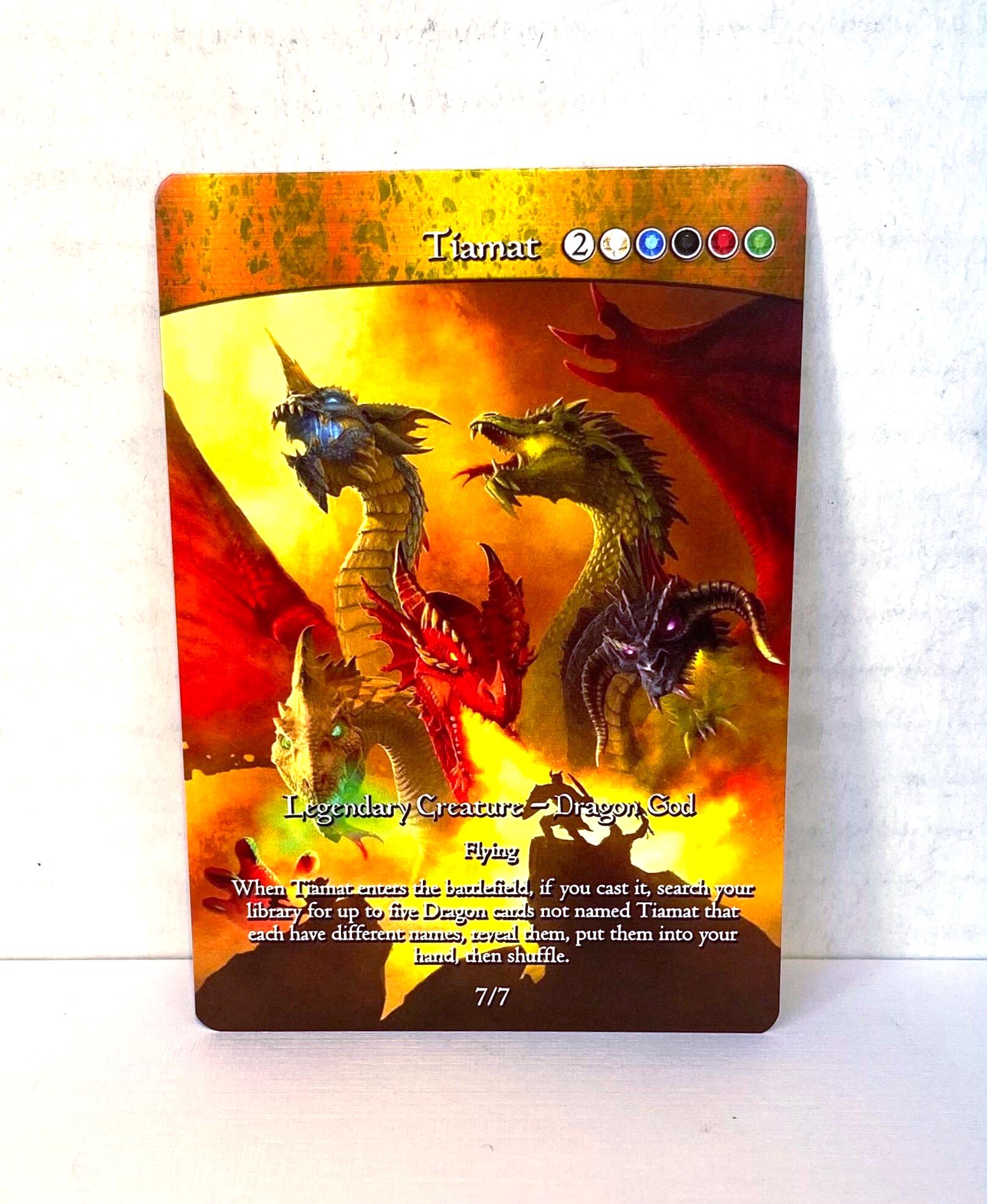 tiamat mtg card kingdom MTG Commander EDH Tiamat 100 Magic Cards Custom Dragon – Moonveil Games main image 0
