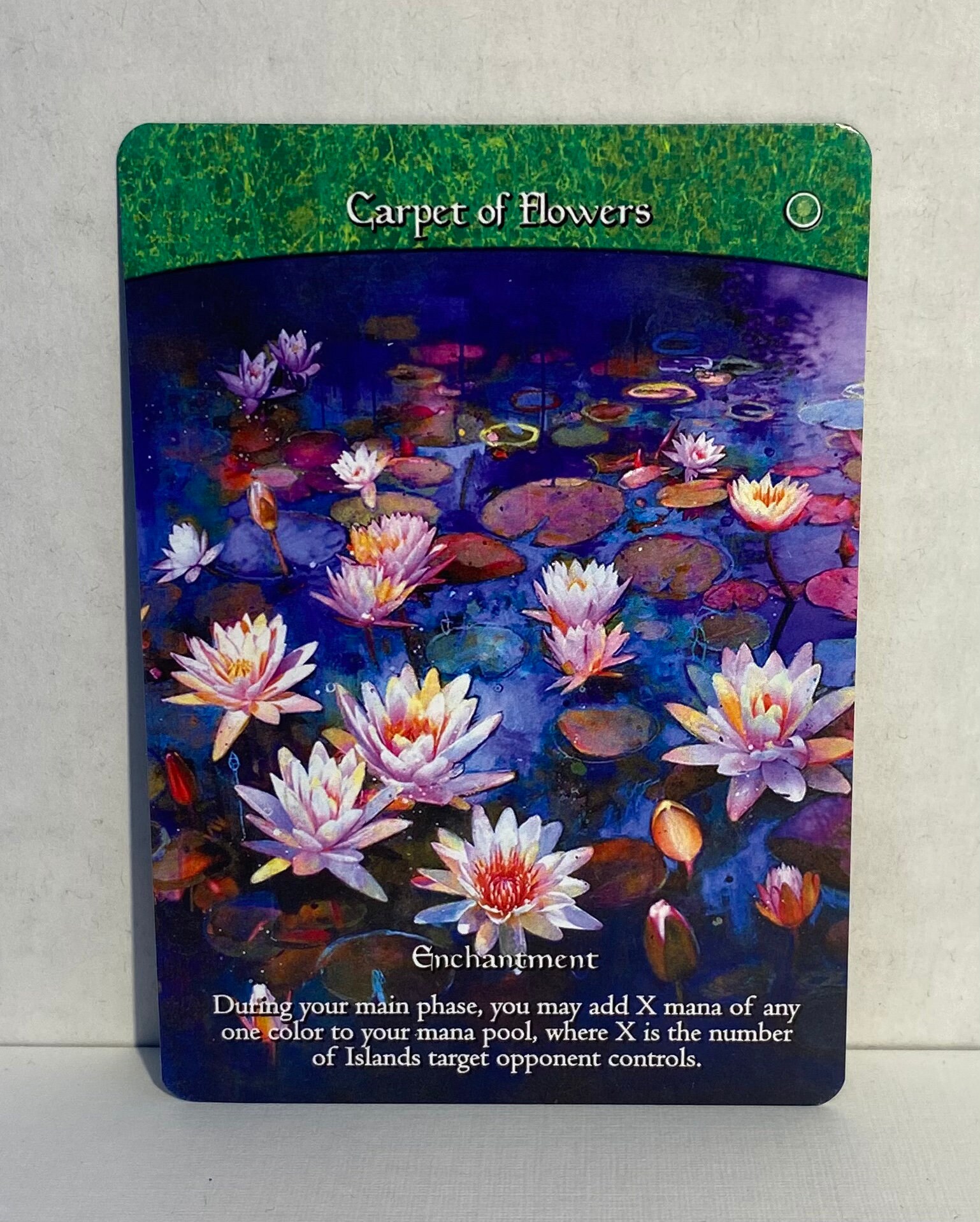 Carpet of Flowers Custom Card Alternate Full Art Etsy