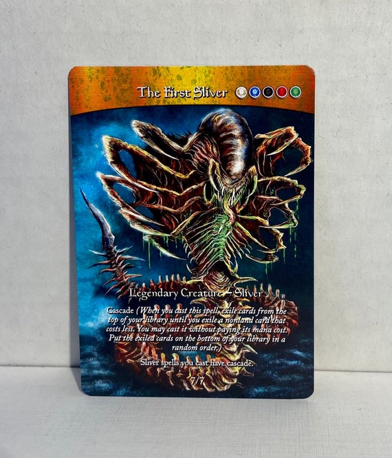 The First Sliver (custom Card Alternate Full Art) - Etsy