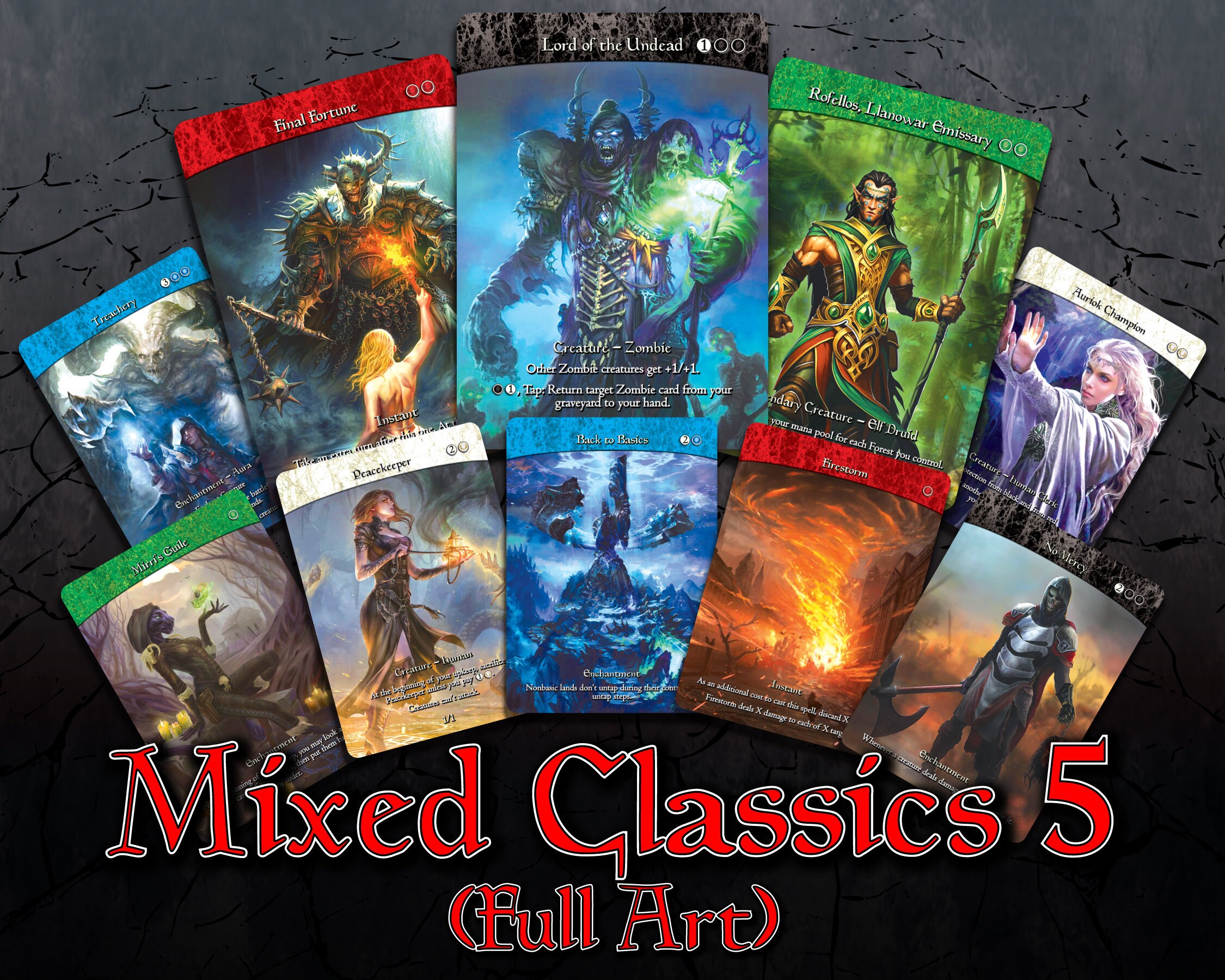Full Art Mixed Classics Series 5 10 Card Bundle custom - Etsy India