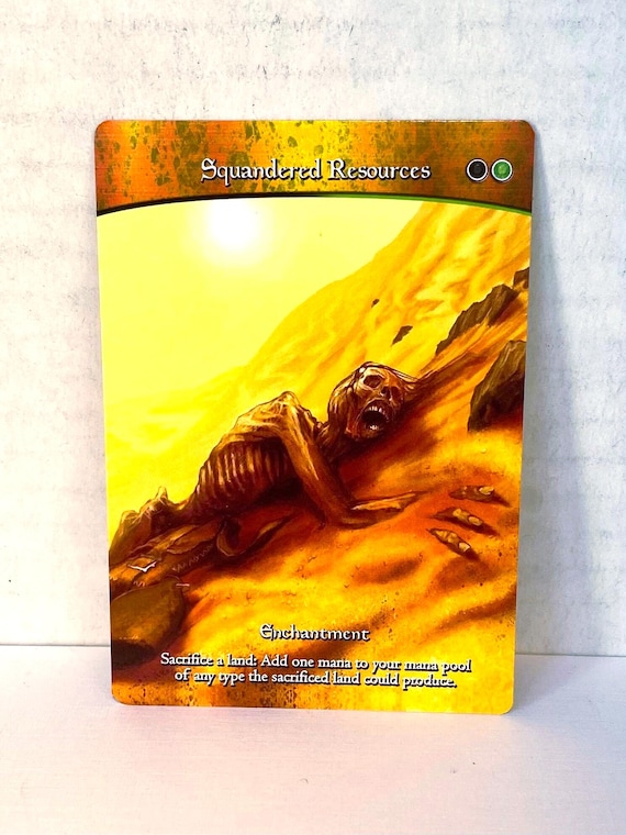 Squandered Resources Proxy | Full Art - Etsy
