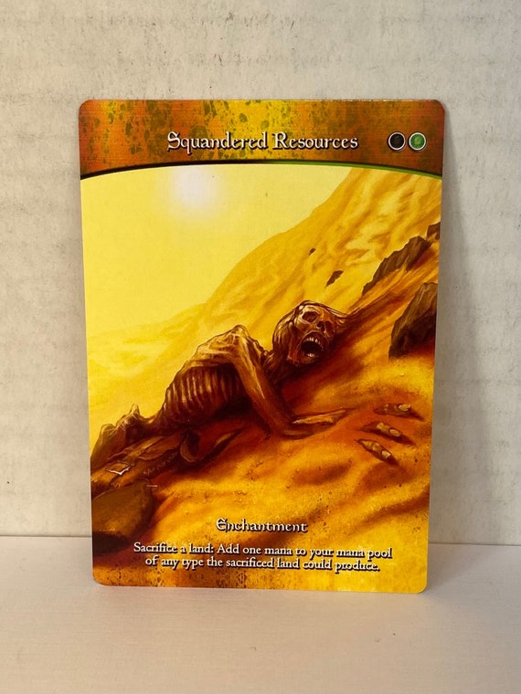 Squandered Resources (custom Card Alternate Full Art) - Etsy