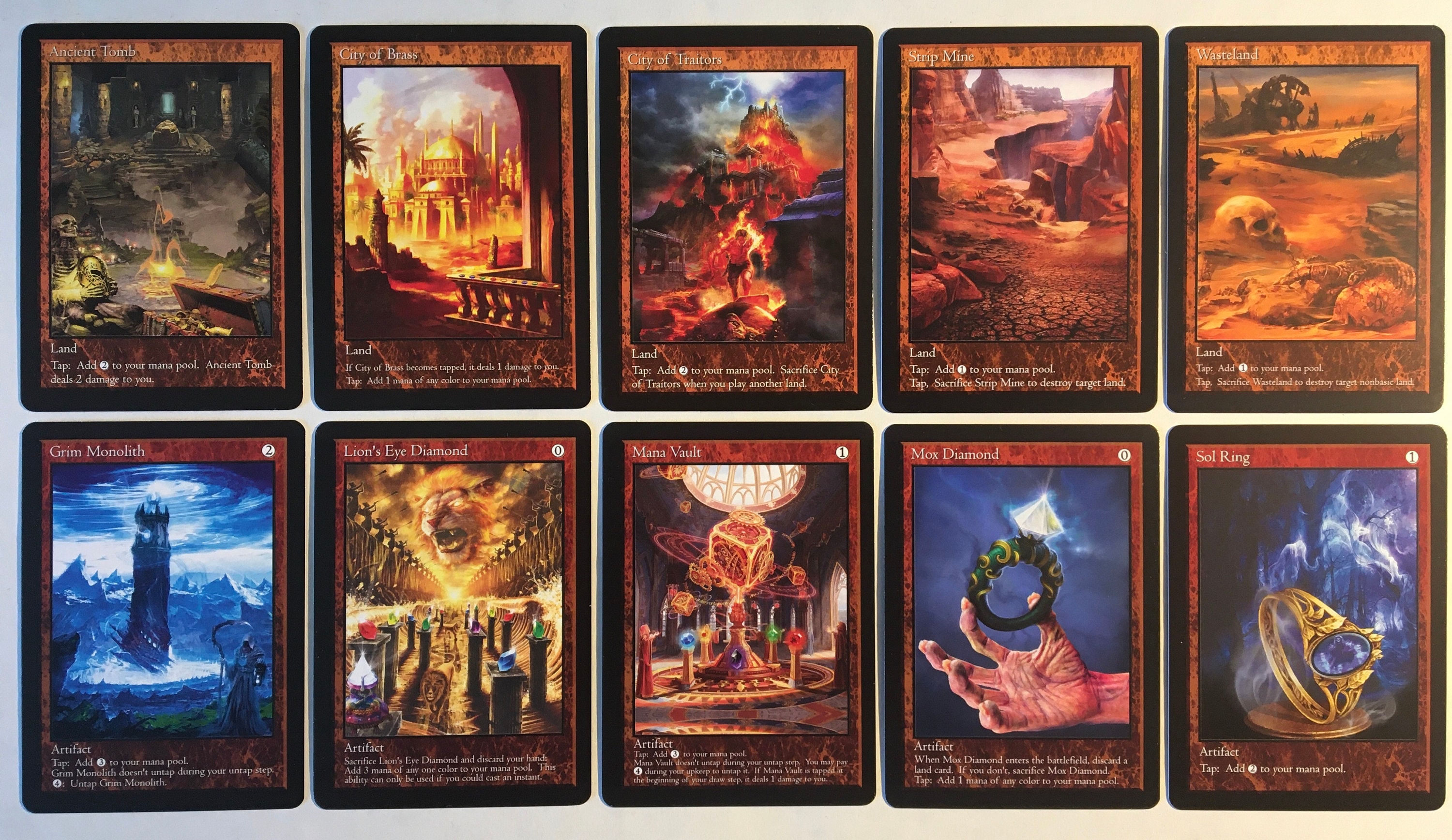 Mana Rocks & Utility Lands - Magic Classics Series #3 Custom Cards ...