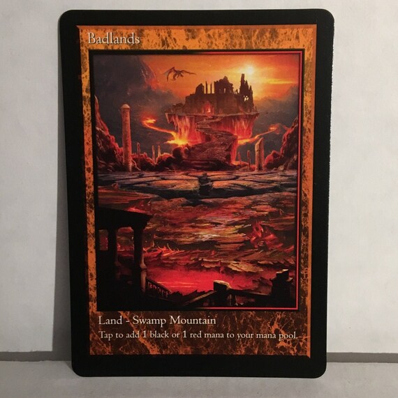 Badlands Dual Land V.2 (custom Card Alternate Art) - Etsy