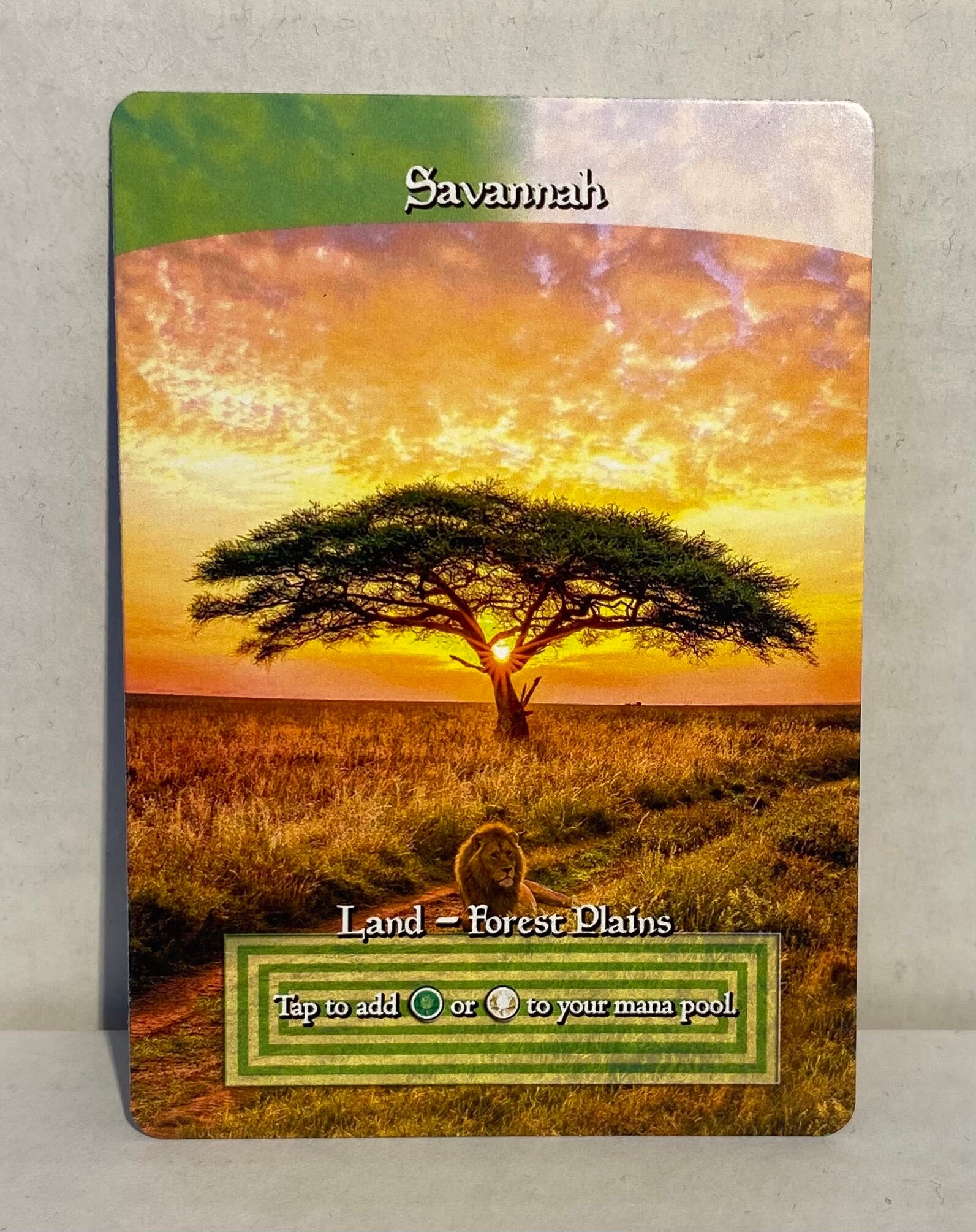 Magic The Gathering REVISED TAIGA DUAL LAND card MTG | eBay