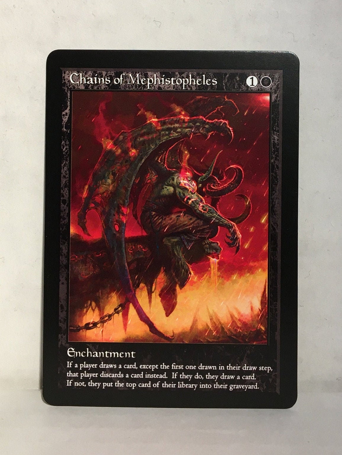 Chains of Mephistopheles custom Card Alternate Art Etsy Finland