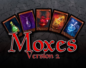 Set of Moxes (Power 9) (V.2) Custom Cards Altered Art