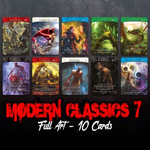 Full Art Modern Classics Series #7 - 10 Card Bundle (Custom Cards Alternate Art) + 2 Bonus Cards