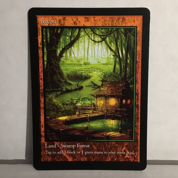 Bayou Dual Land V.2 (custom Card Alternate Art) - Etsy