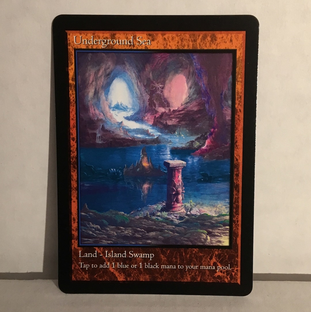 Underground Sea Dual Land V.2 (custom Card Alternate Art) - Etsy Underground Sea Dual Land V.2 (custom Card Alternate Art) - Etsy