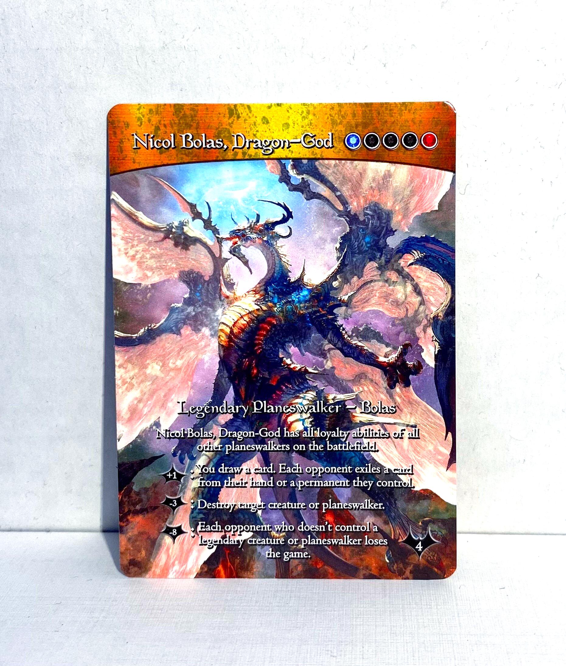 mtg nicol bolas dragon god commander deck Nicol Bolas, Dragon-God (#1246) (foil) (borderless)