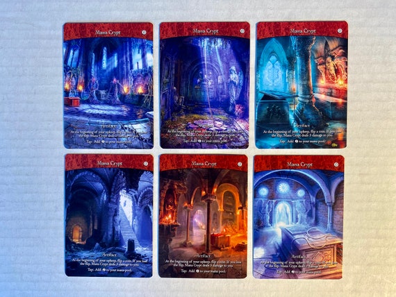Mana Crypt 6-pack Set (full Art) Custom Cards Altered Art + 2