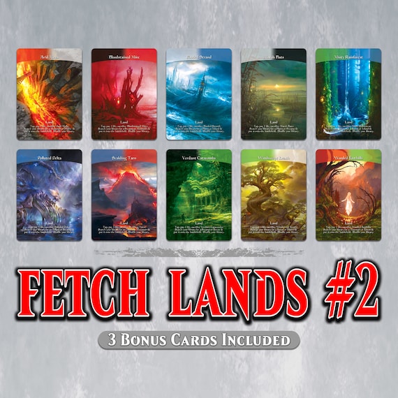 【統率者戦・EDH用】フェッチランド10枚セット フェッチランド セット #2 - フルアート - 統率者戦 Edh/cEDH 用 MTG