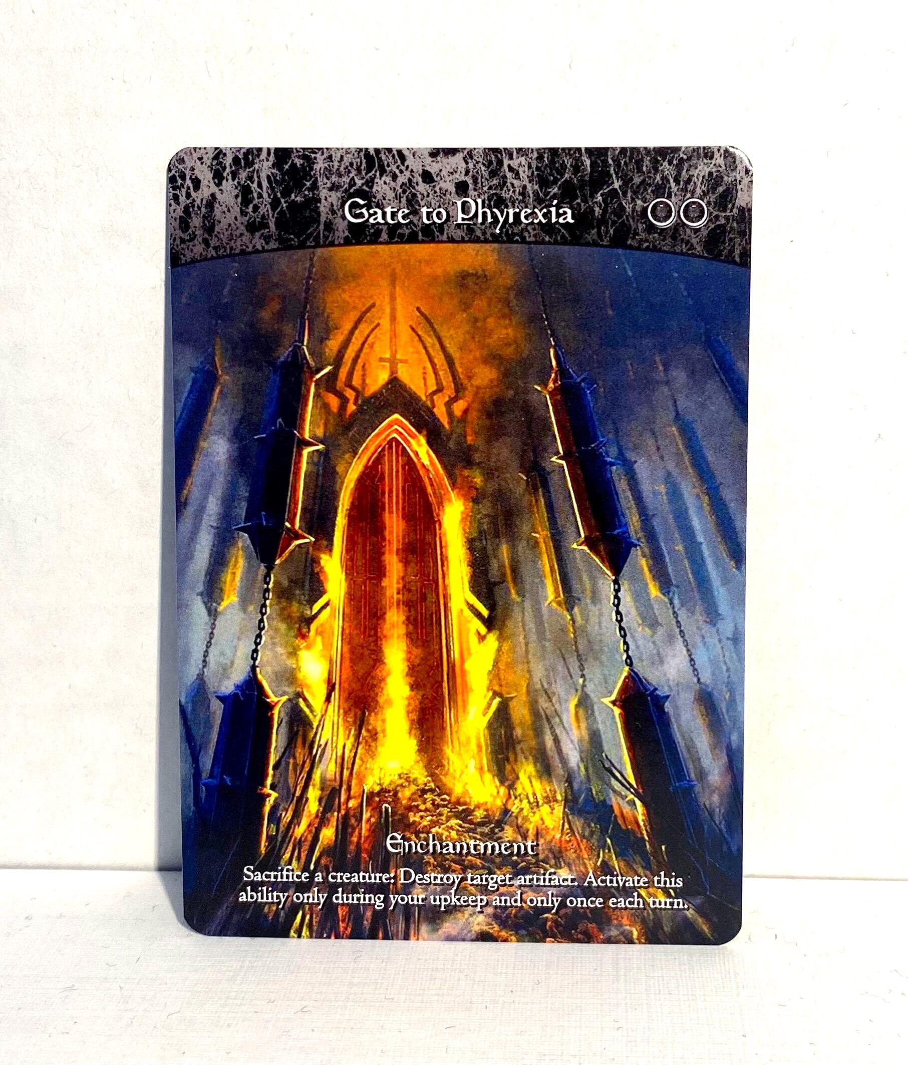 Gate to Phyrexia Proxy | Full Art - Etsy
