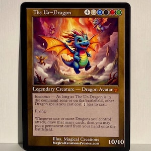 Carte recto verso The UR Dragon (cartes personnalisées alternatives)