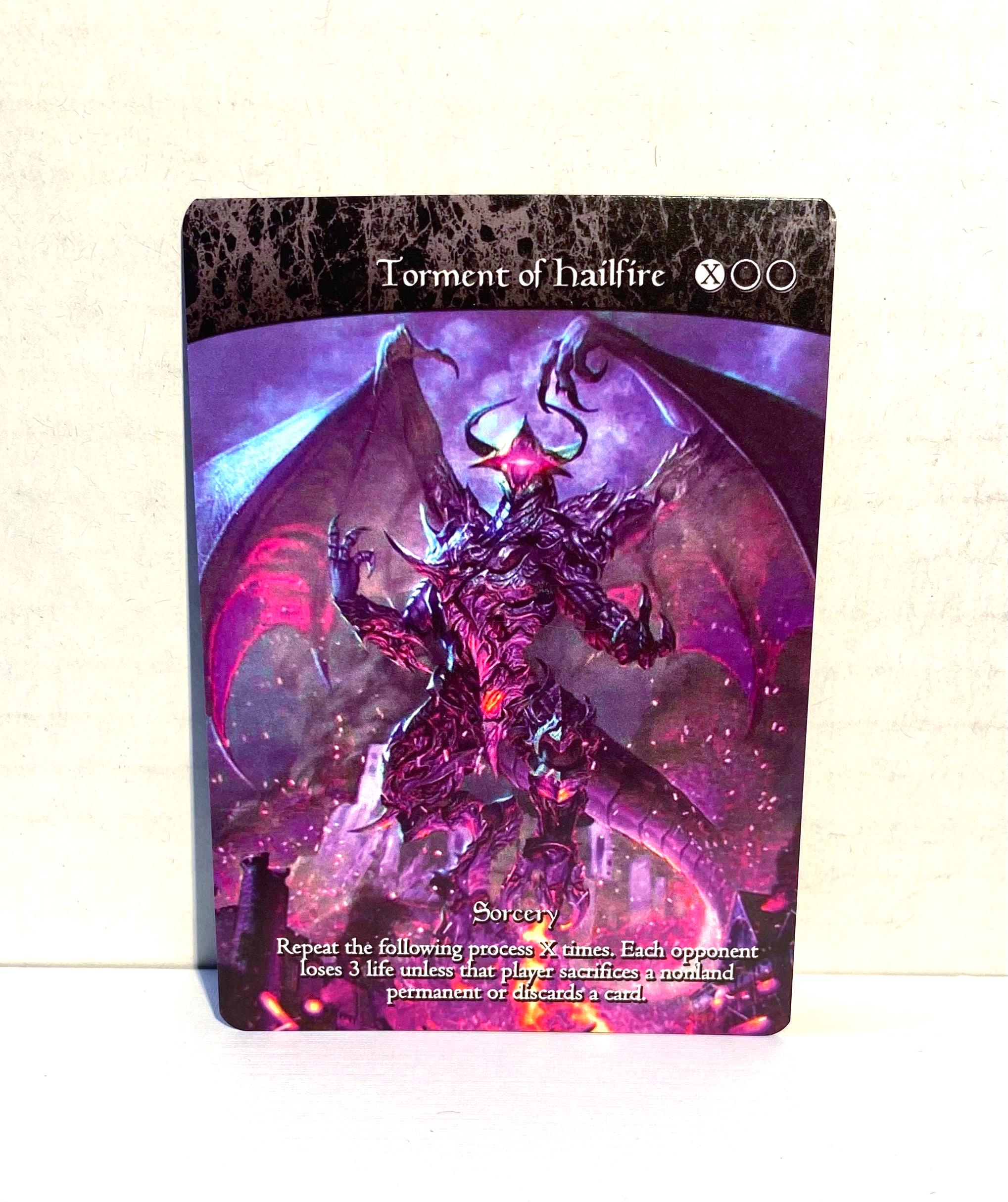 Torment of Hailfire Proxy | Full Art - Etsy