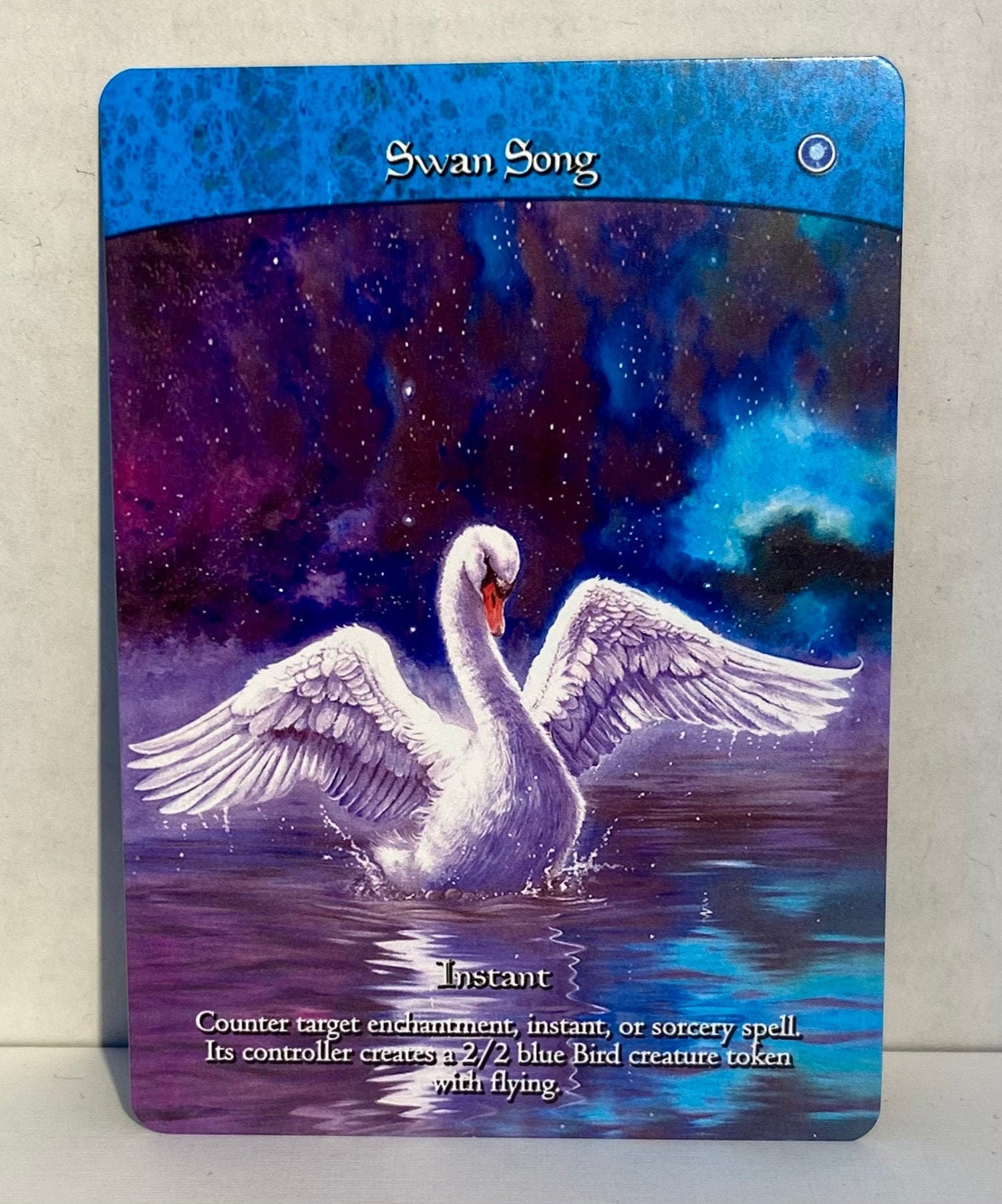 Swan Song custom Card Alternate Full Art Etsy Canada
