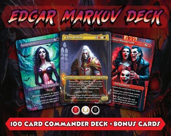 Edgar Markov-100 Card EDH Commander Deck-vampire-mythic-rare Magic