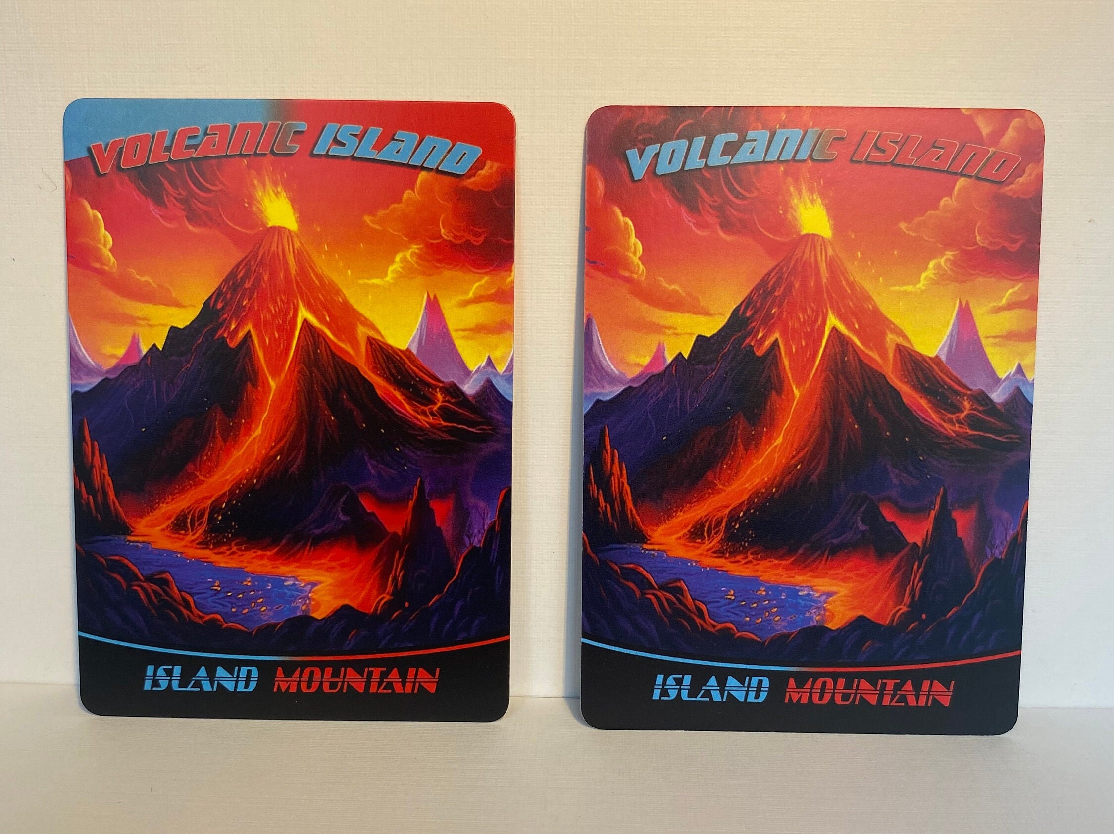 DUAL LANDS Set #5 - Full Art - 10 MTG Proxy Dual Lands, 2-sided