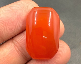 Carnelian Cabochon...Cushion Cabochon...26x17x8 mm...33 Cts...A#M5773