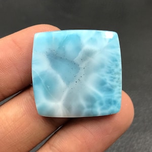 Larimar Cabochon... Cushion Cabochon...26x25x4 mm...34 Cts...A#N8161
