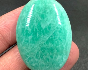 Amazonite Cabochon...Oval Cabochon...40x28x8 mm...71 Cts...A#M6691