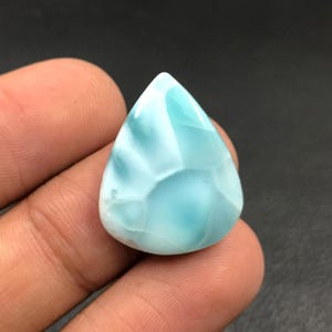 Larimar Cabochon... Pear Cabochon...23x19x5 mm...16 Cts...A#N8156