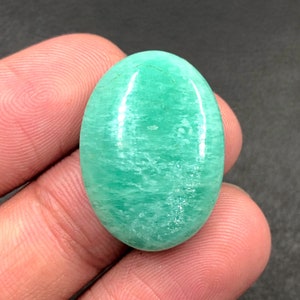 Amazoniet cabochon...ovale cabochon...26x19x6 mm...25 ct...AM6704 afbeelding 1