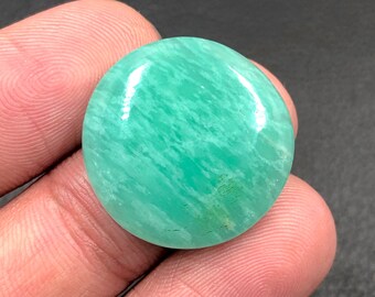 Amazonite Cabochon...Round Cabochon...22x5 mm...20 Cts...A#M6716