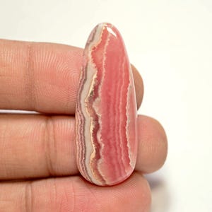 Rhodochrosite Cabochon...Pear Cabochon...37x14x4 mm...31 Cts...A#N772