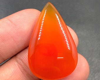 Carnelian Cabochon...Pear Cabochon...32x21x7 mm...32 Cts...A#M5765