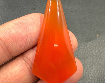 Carnelian Cabochon...Freeform Cabochon...43x22x5 mm...31 Cts...A#M5782