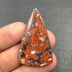 Feder Achat Cabochon... Freeform Cabochon...43x26x4 mm...36 Cts...A#N9988