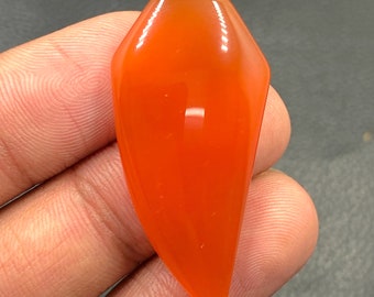 Carnelian Cabochon...Freeform Cabochon...39x19x6 mm...31 Cts...A#M5785