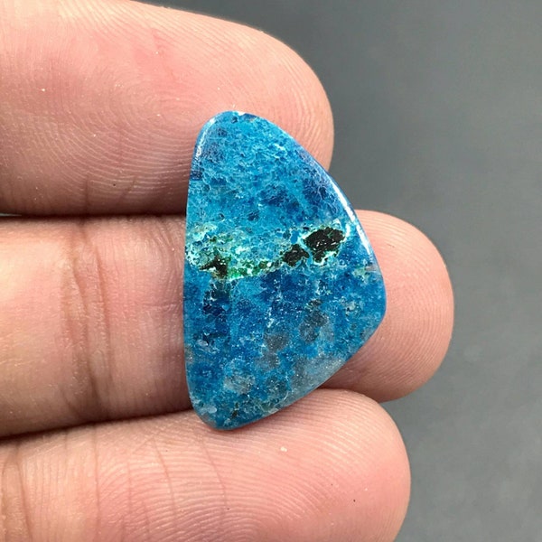 Shattuckite Chrysocolla Cabochon... Freeform Cabochon...22x14x2 mm...7 Cts...A#J7632