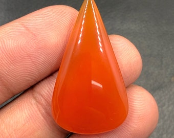 Carnelian Cabochon...Pear Cabochon...33x19x5 mm...20 Cts...A#M5767