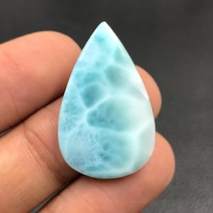 Larimar Cabochon... Pear Cabochon...30x19x4 mm...19 Cts...A#N8153