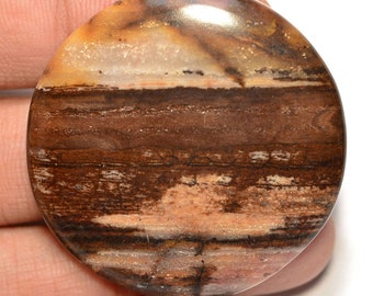 Outback Jasper Cabochon... Rond Cabochon... 40x5mm... 69Cts... #i1244