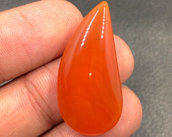 Carnelian Cabochon...Freeform Cabochon...33x16x6 mm...24 Cts...A#M5789