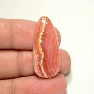 Rhodochrosite Cabochon...Pear Cabochon...32x14x5 mm...29 Cts...A#N775