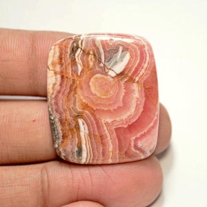 Rhodochrosite Cabochon...Cushion Cabochon...31x26x5 mm...56 Cts...A#N784