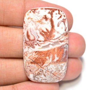 Rosarita Crazylace Achat Cabochon... Kissen Cabochon... 40x23x6mm... 57Cts..#F9415