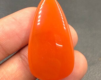 Carnelian Cabochon...Pear Cabochon...38x21x6 mm...41 Cts...A#M5759