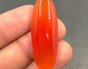 Carnelian Cabochon...Oval Cabochon...42x15x6 mm...33 Cts...A#M5749